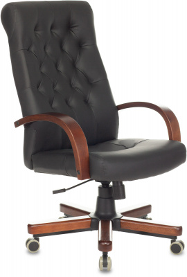 Кресло руководителя Бюрократ T-9928 WALNUT ECO