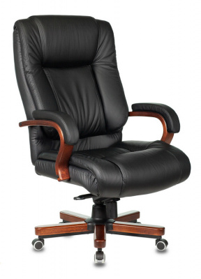 Кресло руководителя Бюрократ T-9925 WALNUT кожа