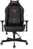 Кресло игровое Knight Rampart черный ромбик эко.кожа с подголов. крестов. металл