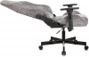 Кресло игровое Knight N1 Fabric серый Light-19 с подголов. крестов. металл