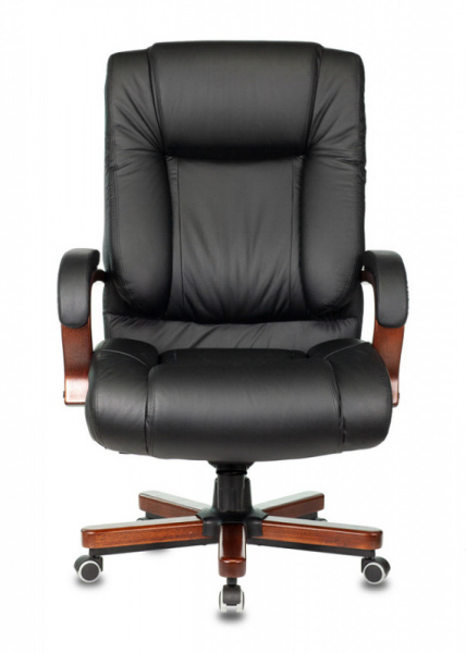 Кресло руководителя Бюрократ T-9925 WALNUT кожа