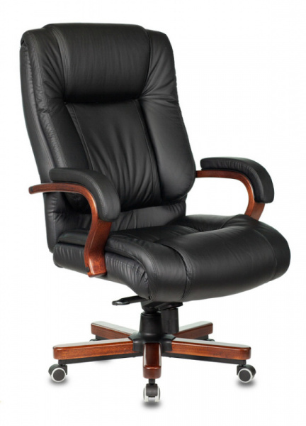 Кресло руководителя Бюрократ T-9925 WALNUT кожа