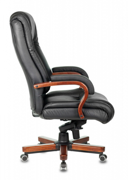 Кресло руководителя Бюрократ T-9925 WALNUT кожа